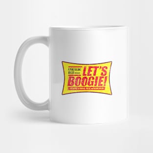 Let's Boogie - 50's Movie Style (Grunge - White) Mug